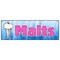 Signmission MALTS BANNER SIGN malted milk malt shop tin milk shakes old-fashioned B-72 Malts - alternate 1